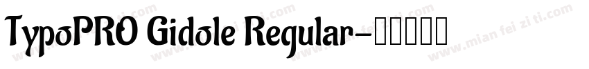 TypoPRO Gidole Regular字体转换
